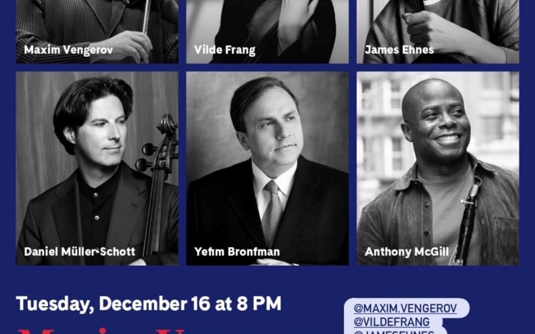 TODAY 16th Dec 8pm | Live on 📻WQXR